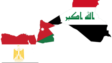 العراق والأردن ومصر